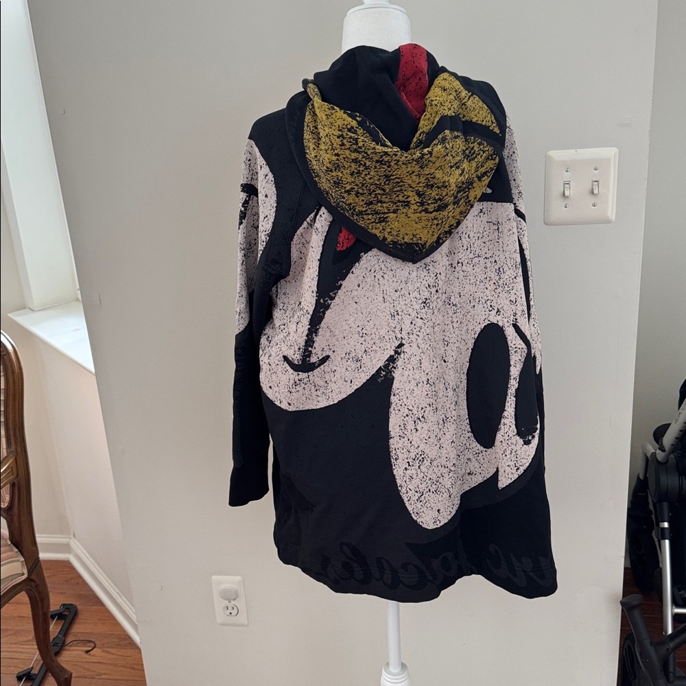 Marc Jacobs  RARE COLLECTABLE DISNEY MICKEY MOUSE OVERSIZED ZIP UP HOODIE /DRESS - Picture 11 of 16